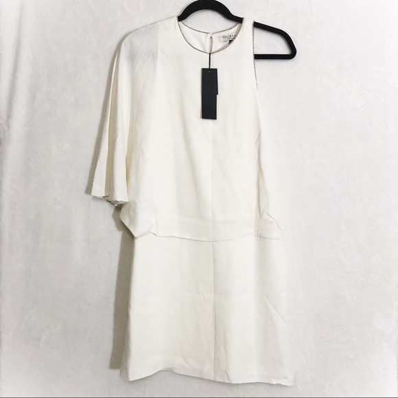Halston Heritage Asymmetrical Mini Dress | Size 8 - Picture 3 of 12